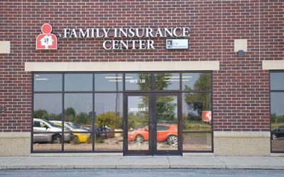 Green Bay, WI - Exterior View of the Family Insurance Center Office Building in Green Bay Wisconsin