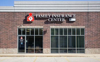 Menasha, WI - Exterior View of the Family Insurance Center Office Building in Menasha Wisconsin